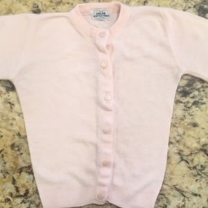 Cute, 70's Pink Little Girls Cardigan